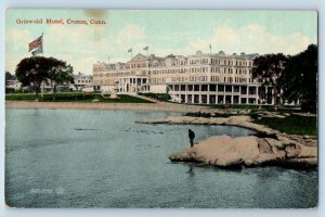 Croton Connecticut Postcard Griswold Hotel Waterfront View 1910 Vintage Unposted