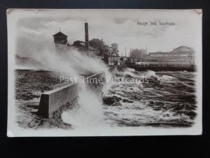 Hampshire ROUGH SEA at SOUTHSEA c1914 by H.B. Series