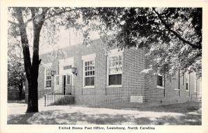 E15/ Louisburg North Carolina NC Postcard c1940s United States Post Office