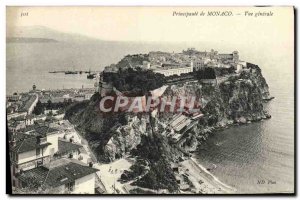 Old Postcard Principality of Monaco Vue Generale