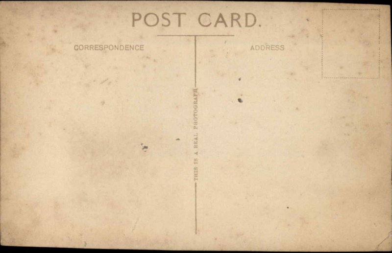 Spithead Hampshire Battleships Ships Large Structure c1915 Real Photo Postcard