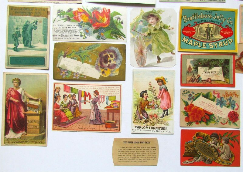 LOT of 36 ANTIQUE VICTORIAN TRADE CARDS