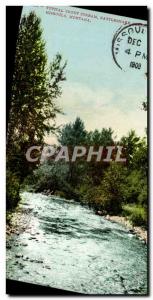 Typical Old Postcard Trout Stream Rattlesnaee Missoula Montana