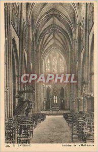Postcard Old Bayonne Interior of the Cathedral