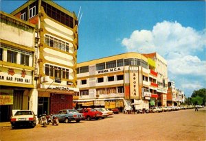 Port Dickson Town, Negri Sembilan Malaysia STREET SCENE  Wisma MCA  4X6 Postcard