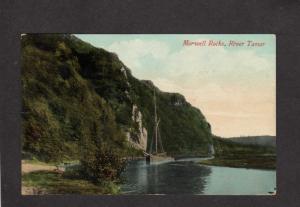 UK Morwell Rocks River Tamar Devon Cornwall British Postcard Ship England