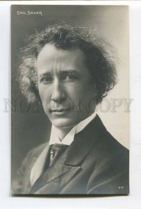 286607 Emil SAUER German COMPOSER pianist Vintage PHOTO PC 