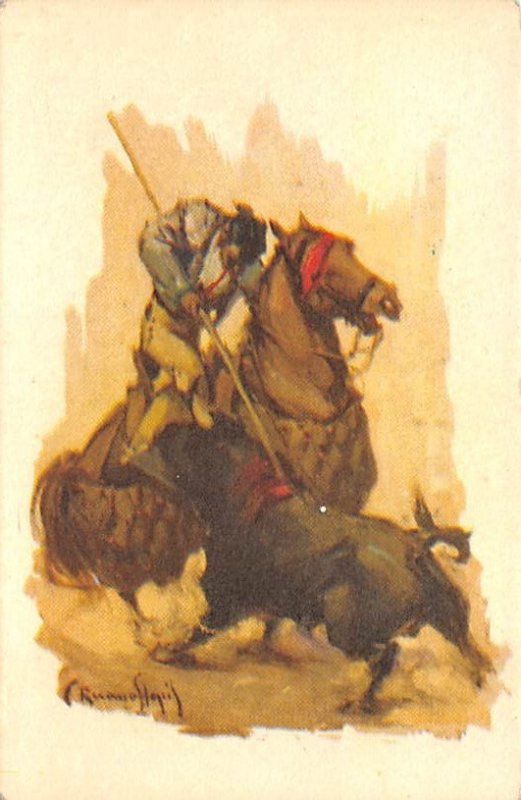 Un Ben Puyazo Tarjeta Postal Bullfighting Unused 