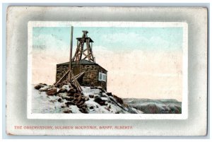 1912 The Observatory Sulphur Mountain Banff Alberta Canada Antique Postcard