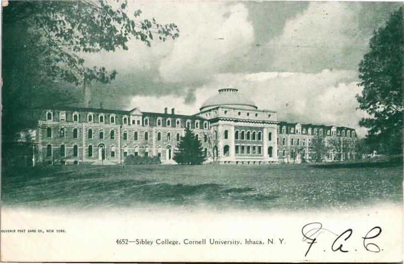 Sibley College, Cornell University Ithaca NY Undivided Back c1905 Postcard K10