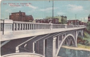 WAUKEGAN, Illinois, PU-1916; New Viaduct On Genesee Street