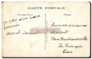 Old Postcard Roche d & # 39Oetre The Great Rock overlooking the void