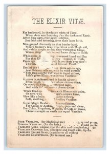 1880s Vaseline Chesebrough Mfg. Co. Poem On Back Child & Dog P73