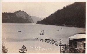 RPPC: Paul Lake, Kamloops, BC, Writing on Back in Pen (PC171)