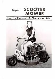 Scooter Mower Advertising Unused 