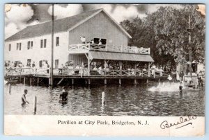 1907 BRIDGETON NEW JERSEY*PAVILION AT CITY PARK*RED BANK PM*CEDAR RUN NJ*SPRAGUE