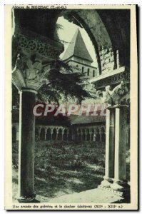 Postcard Abbey of Moissac T and G arcade Galeries Cloister Bell XII and XIII S