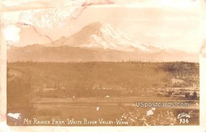 From White River Valley - Mount Rainier, Washington WA  