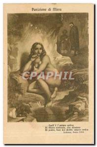 Old Postcard Nude erotic Punizione di Mirra