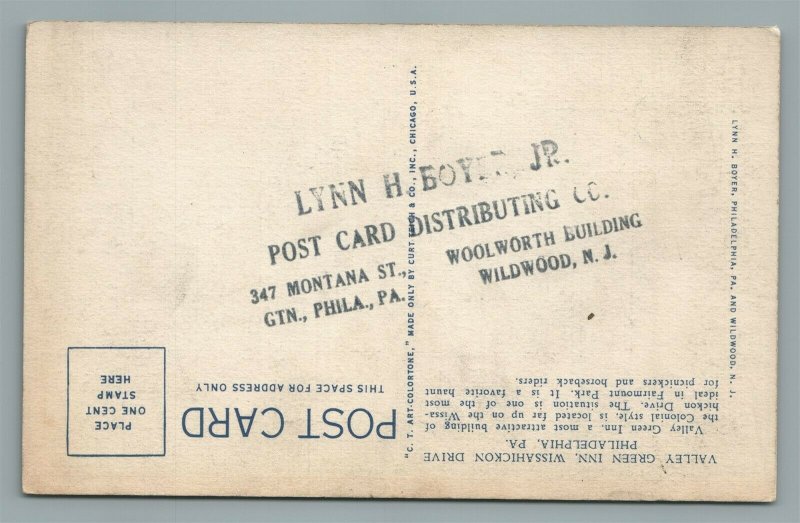 POST CARD DISTRIBUTING CO ADVERTISING WILDWOOD NJ and PHILADELPHIA PA ANTIQUE