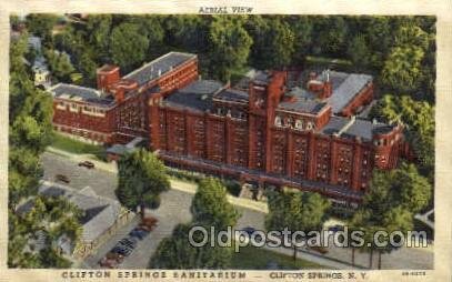 Clifton Springs, New York NY, USA Medical Hospital 1943 postal used 1943