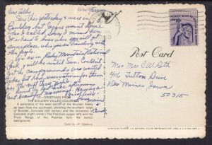 Greetings from Boulder Valley,CO BIN