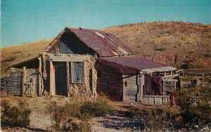 Postcard 1957 New Mexico Shakespeare Assay Livery Stable Ghost Town 23-12391