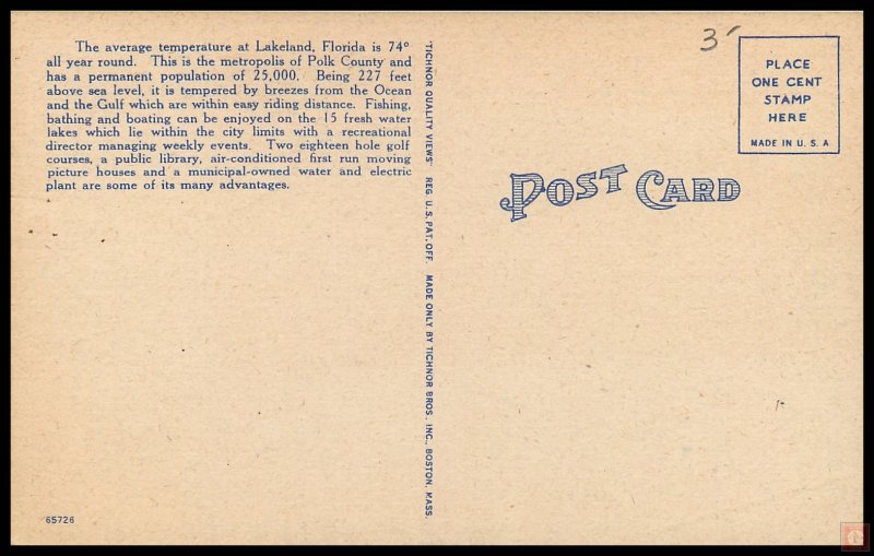 Municipal Swimming Pool, Lakeland, Fla