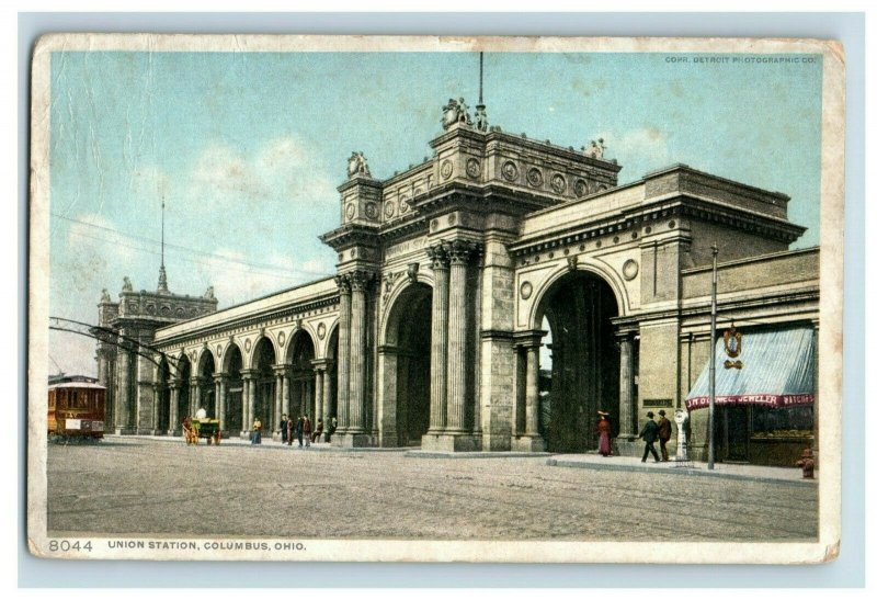 C.1910 Union Station, Columbus, Ohio Postcard P174