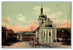 1907 Namesti Upice Czechia Czech Republic Antique Church Buildings Postcard