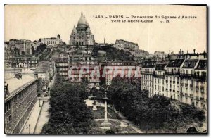 Old Postcard Paris Panorama Square of Antwerp to the Sacre Coeur