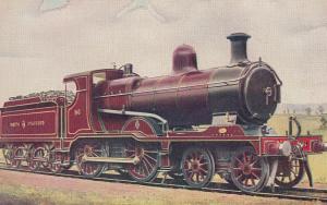 NSR North Stafford Railway 4-4-0 No 86 JH Adams Stoke Train Old Postcard