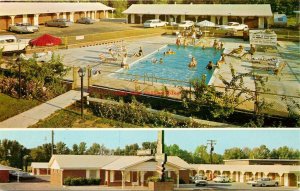 AR, Searcy, Arkansas, Noble Motel, Bill's Restaurant, Aurora Postcard Company