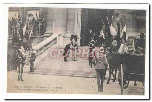 Visit SML Aphonse XIII Paris Old Postcard King shakes hands with M Lepine