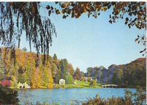 Wiltshire Postcard - Stourhead Gardens - View Towards Bridge - Ref TZ8545