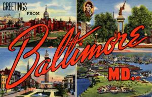 Large Letter - Baltimore, Maryland