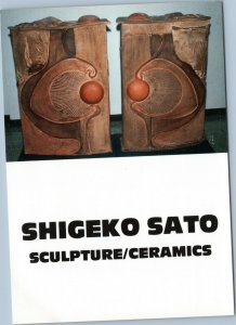 postcard Shigeko Sato Sculpture/Ceramics advert U.S. National Arboritum 1986