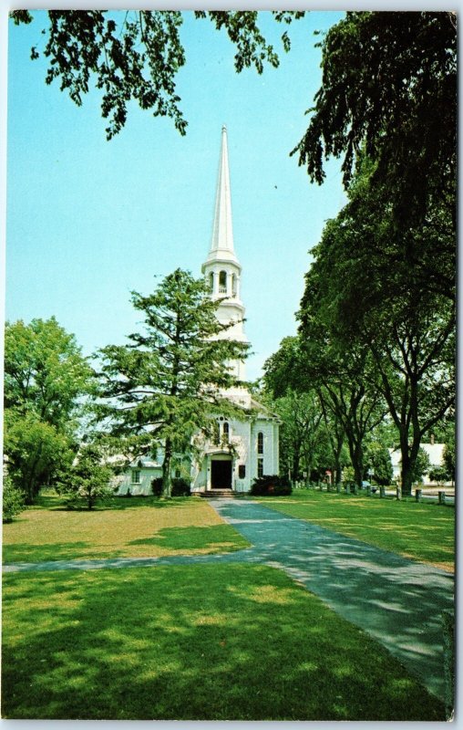 c1960s Harwich Center, Cape Cod, MA First Congregational Woke Church Chrome A295
