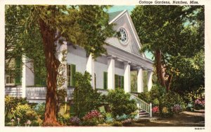 Vintage Postcard 1920's View of Cottage Gardens Natchez Mississippi