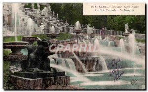 Postcard Old St Cloud The Water Park Gdes The Gde Dragon Waterfall