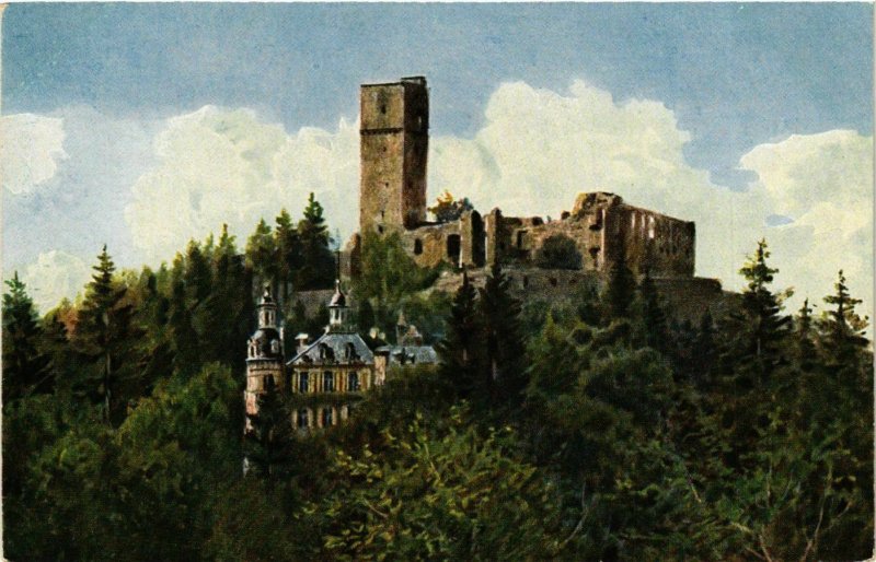 CPA AK Konigstein- Alte Ruine mit Schloss GERMANY (949255)