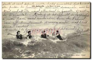 Old Postcard Quiberville Le Bain At The Blade Women