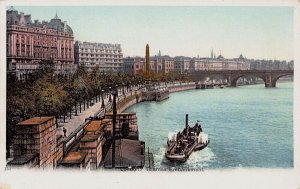 Thames Embankment, London, England, Great Britain, Early Postcard, Unused
