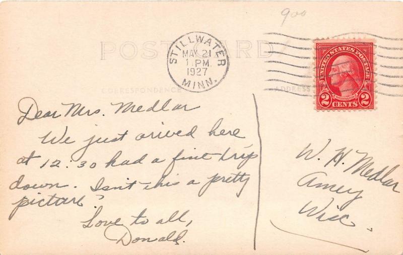 D46/ Stillwater Minnesota Mn RPPC Postcard 1927 State Prison Warden's Gardens