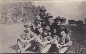 Military Soldiers Posing In Uniform Real Photo