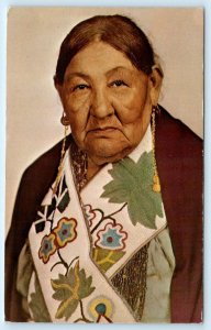 MARQUETTE, IA Iowa~ Native American EMMA BIG BEAR c1960s Clayton County Postcard