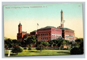 Vintage 1910's Postcard Panoramic View Bureau Printing & Engraving Washington DC