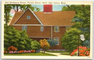 Postcard - Old Hathaway House, Turner Street - Salem, Massachusetts