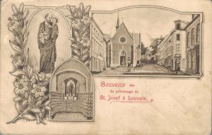 Belgium Souvenir Du Pélerinage de St. Joseph á Louvain Leuven 06.63