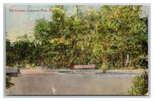 Fountain at Lakemont Park Pennsylvania PA DB Postcard U23